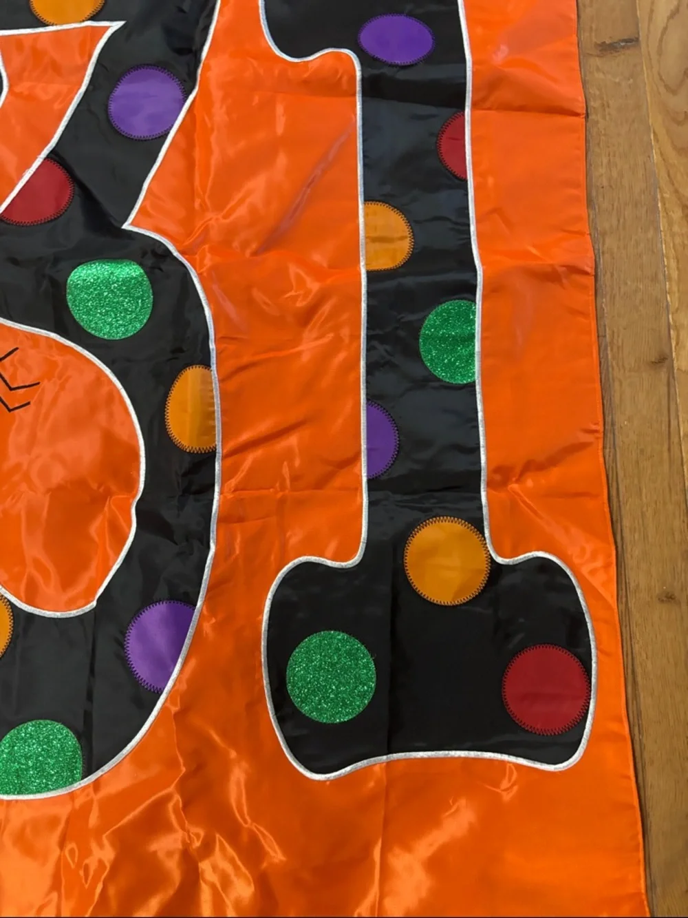 Orange Halloween 'October 31' Decorative Flag - Unbranded
